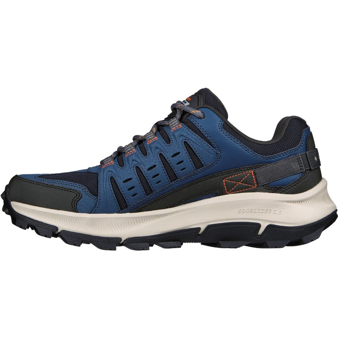 Men's Wide Fit Skechers 237501 Equalizer 5.0 Trail Solix Trainers in Navy/Orange - Image 4