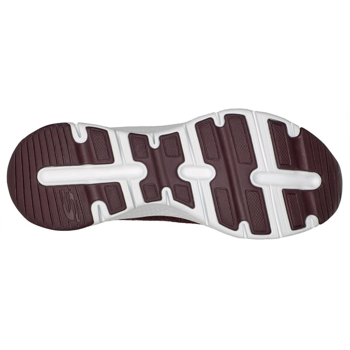 Women's Wide Fit Skechers 149713  Arch Fit Glee For All Trainers in Plum - Image 1