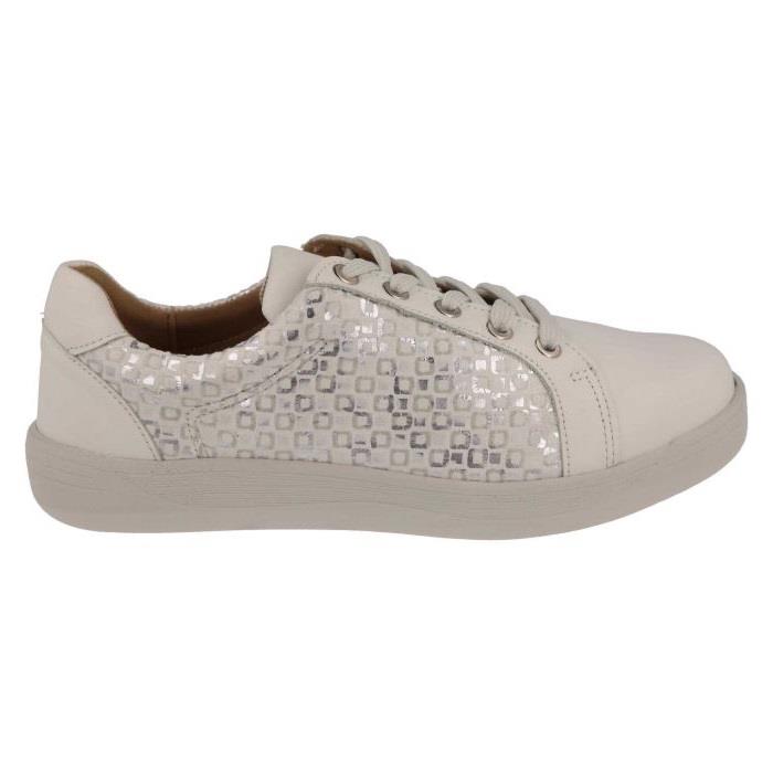 Women's Wide Fit DB Campion Shoes in Navy Leather / Textile - Image 7