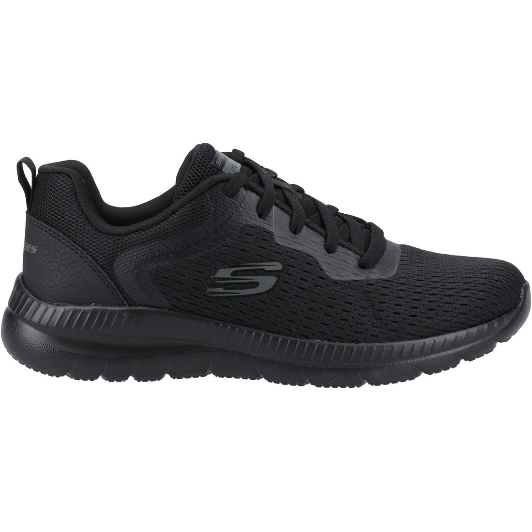 Women's Wide Fit Skechers 12607 Bountiful Quick Path Trainers in Black - Image 2