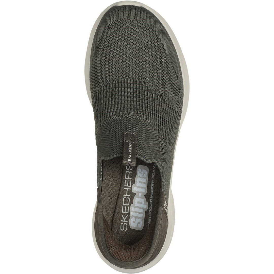 Women's Wide Fit Skechers 149708 Slip-ins Ultra Flex 3.0 Cozy Streak Trainers - Olive in Olive - Image 5