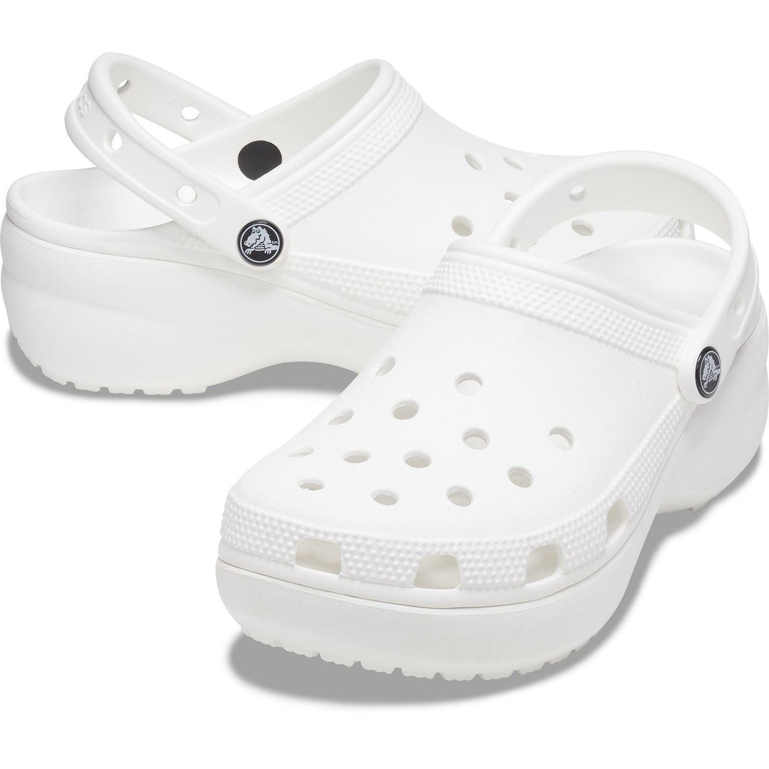 Women's Crocs 206750 Classic Platform Clog Sandals in Black - Image 21
