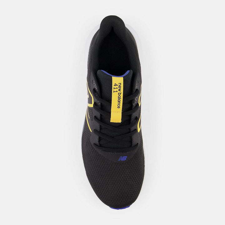 Men's Wide Fit New Balance M411CB3 Running Trainers in Black - Image 1