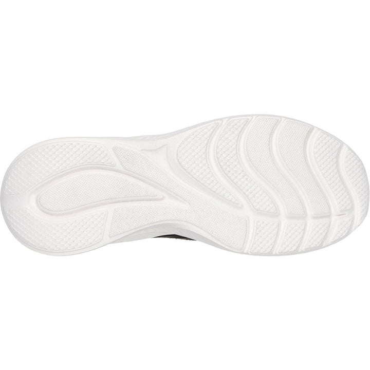Women's Wide Fit Skechers 117483 Bobs Sport Squad Waves Still Wading Trainers in Black - Image 1