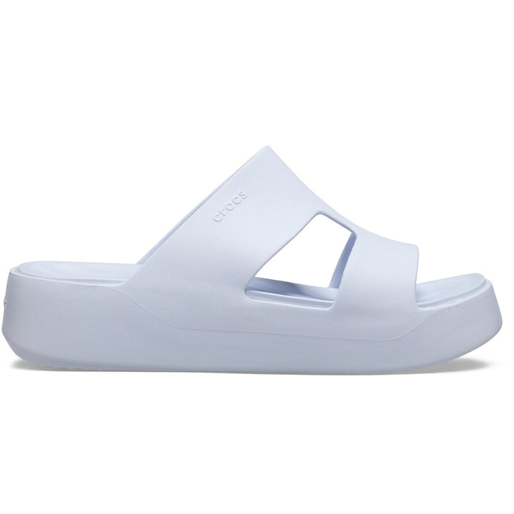 Women's Crocs 209409 Getaway Platform H-Strap Slippers in Latte - Image 1