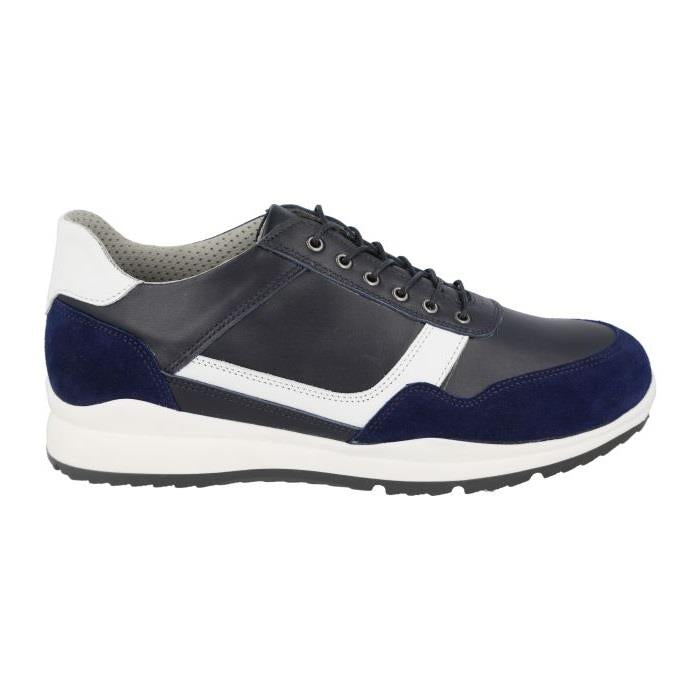Men's Wide Fit DB Benedict Trainers in Black / Grey - Image 6