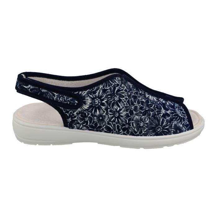Women's Wide Fit DB Avocado Canvas Shoes in Navy - Image 2