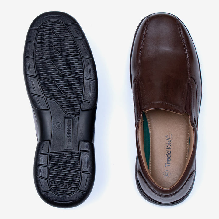 Mens Wide Fit Tredd Well Norbit Slip On Shoes in Black - Image 1