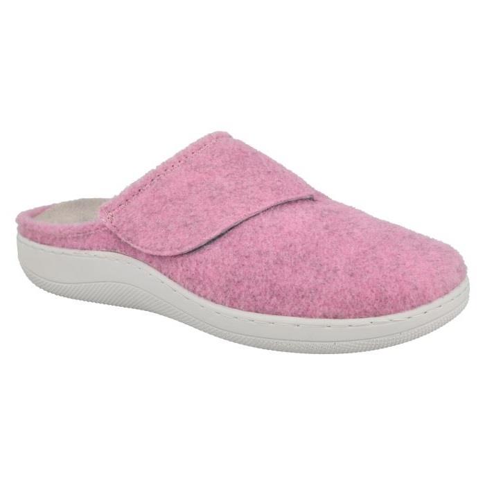 Women's Wide Fit DB Lake Mule Slippers in Grey - Image 10