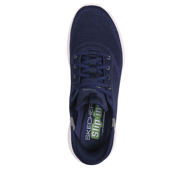 Men's Wide Fit Skechers 232458 Slip-ins Ultra Flex 3.0 New Arc Trainers in Navy - Image 5