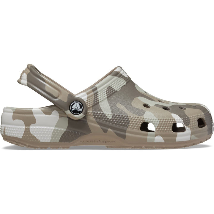 Men's Crocs 206454 Seasonal Camo Sandals in Mushroom/Multi - Image 1