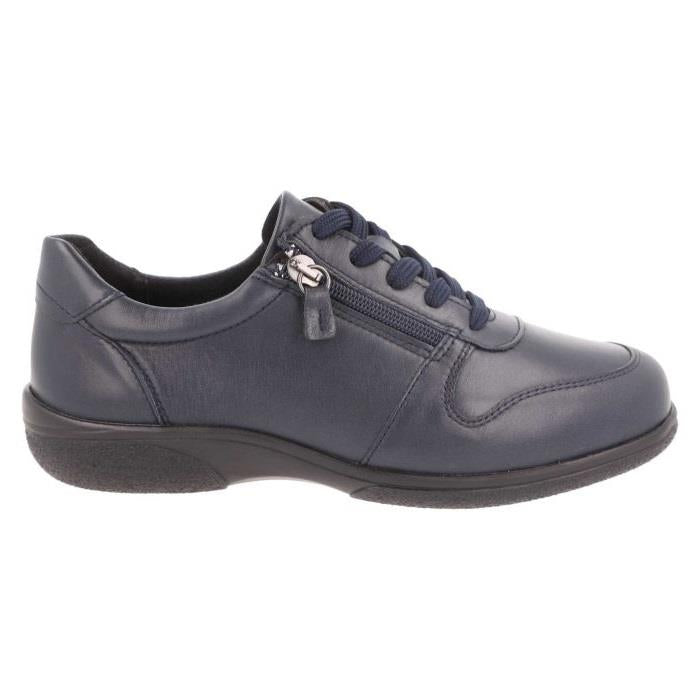 Women's Wide Fit DB Mollie Shoes in Black Leather - Image 8