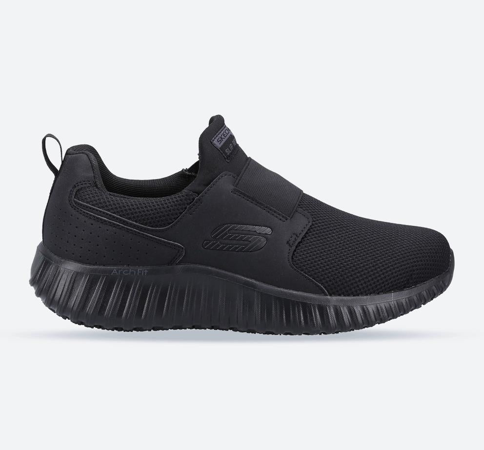 Men's Wide Fit Skechers 200027EC Cicades Occupational Trainers in Black - Image 1