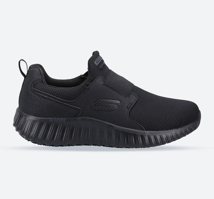 Men's Wide Fit Skechers 200027EC Cicades Occupational Trainers in Black - Image 1
