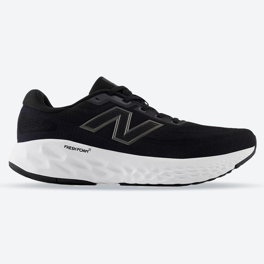 Men's Wide Fit New Balance MEVOZLK4 Running Trainers - Fresh Foam in Black/White - Image 1