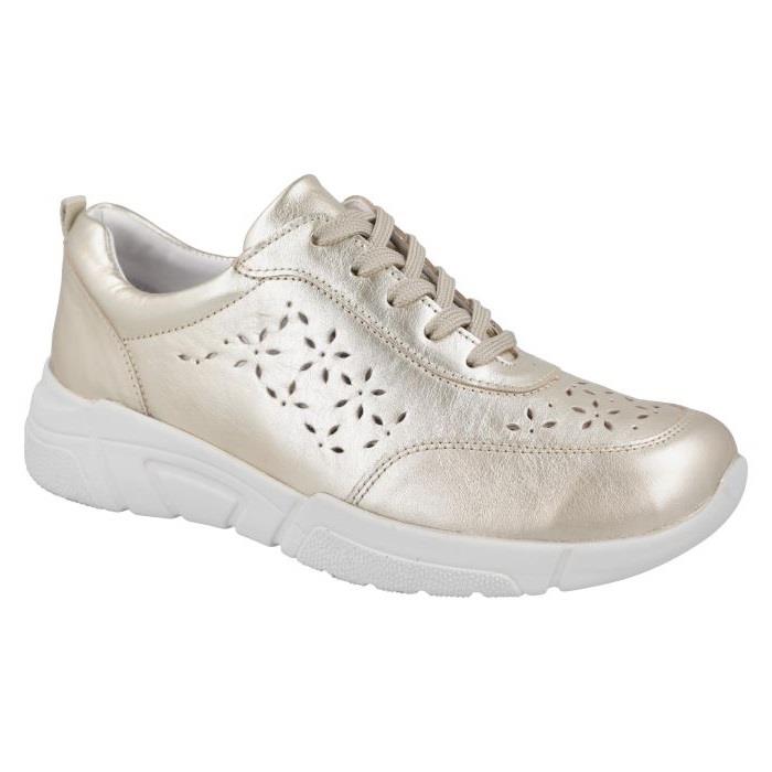 Women's Wide Fit DB Briar Trainers in Sky Blue Leather - Image 1