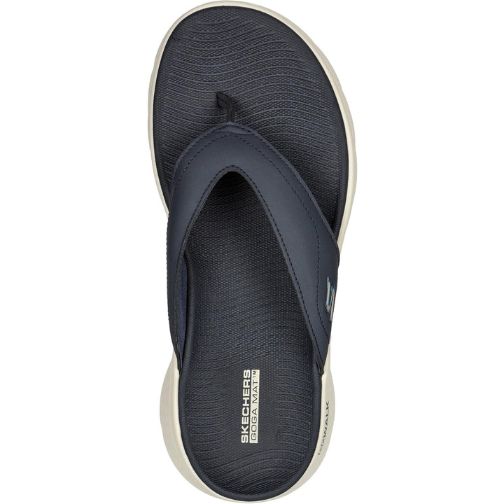 Men's Relaxed Fit Skechers 229202 Go Walk Flex Vallejo Sandals - Navy in Navy - Image 1