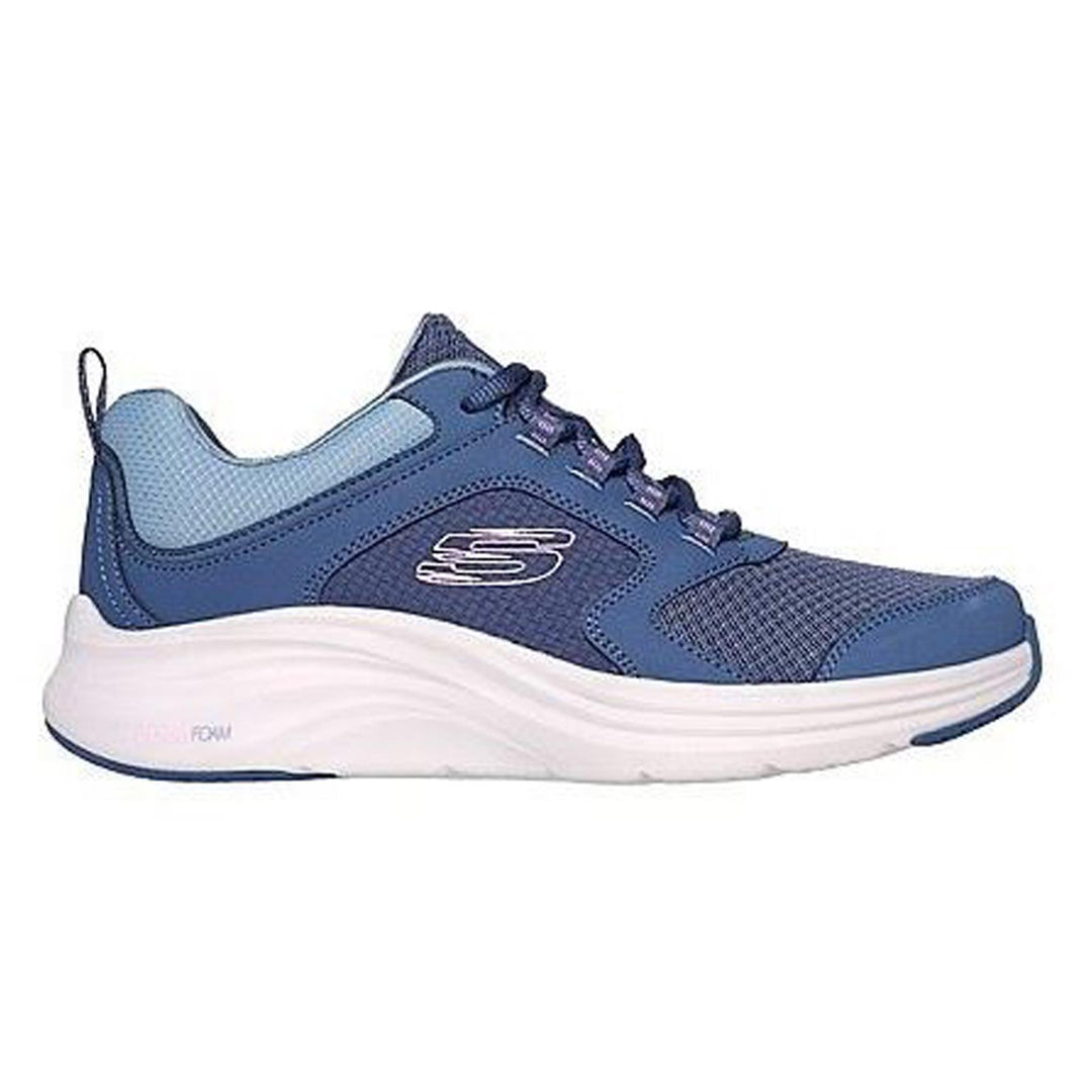 Women's Wide Fit Skechers 150023 Vapor Foam Trainers in Slate/Pink - Image 2