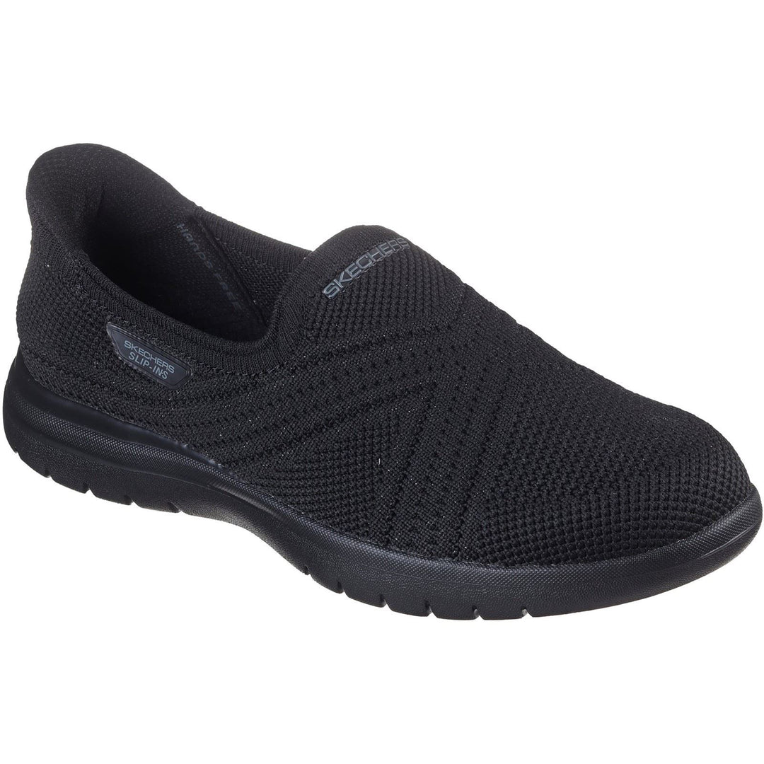 Women's Wide Fit Skechers 138100 Slip-ins On The Go Flex Excellency Shoes in Black - Image 3
