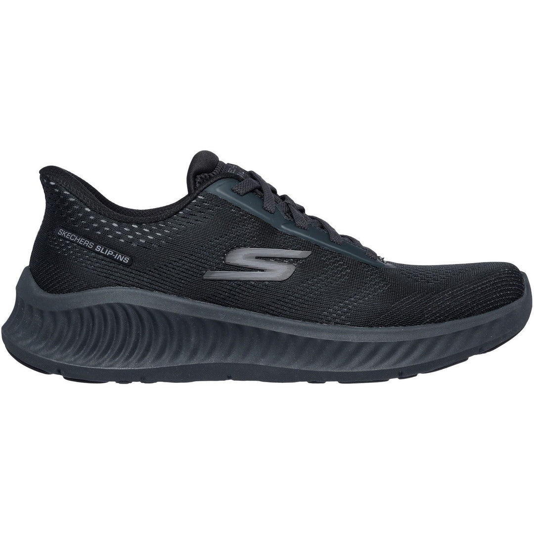 Men's Wide Fit Skechers 216375 Slip-ins Go Walk Now Payton Trainers in Black - Image 2