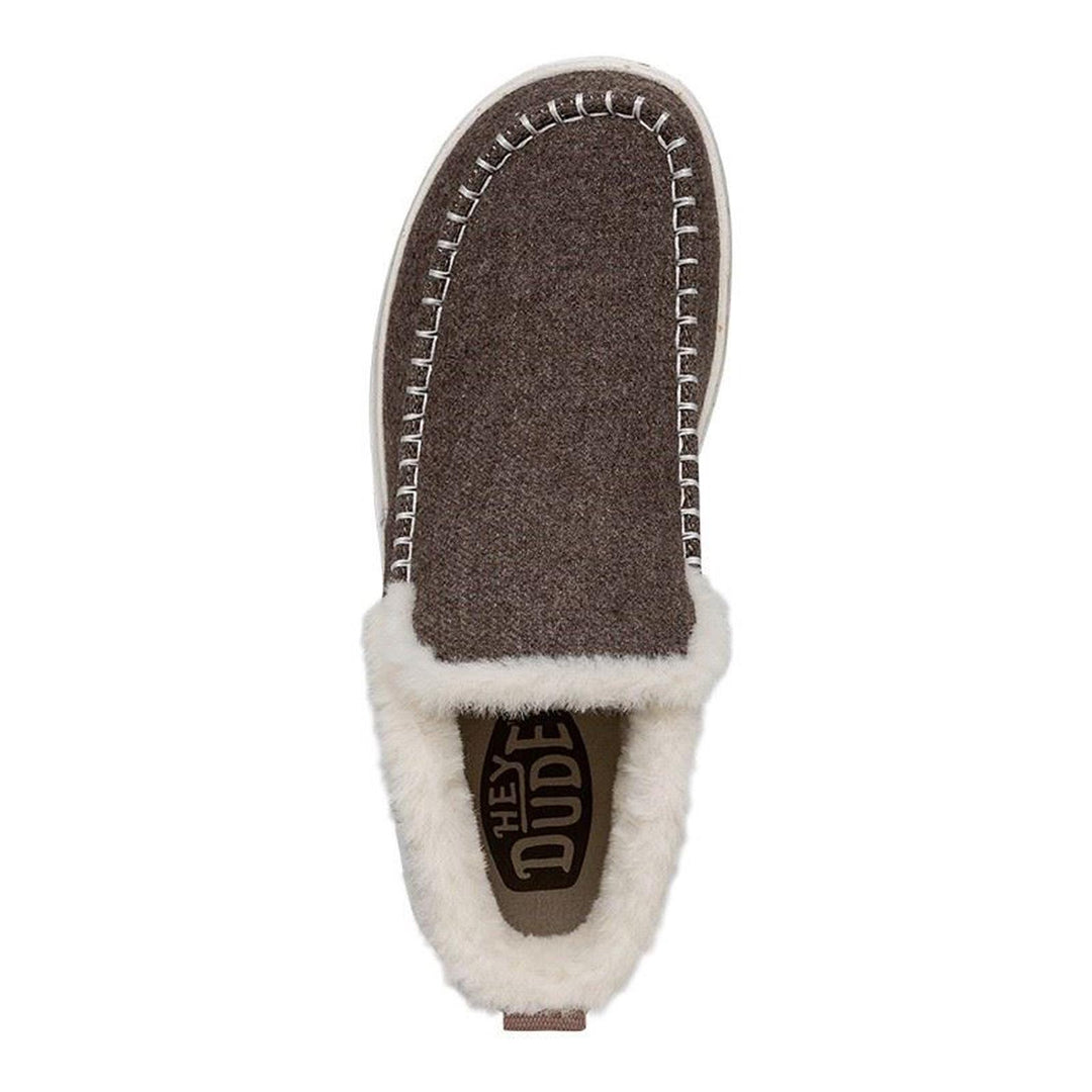 Women's Heydude 40208 Denny Wool Faux Shearling Ankle Boots - Walnut in Walnut - Image 5
