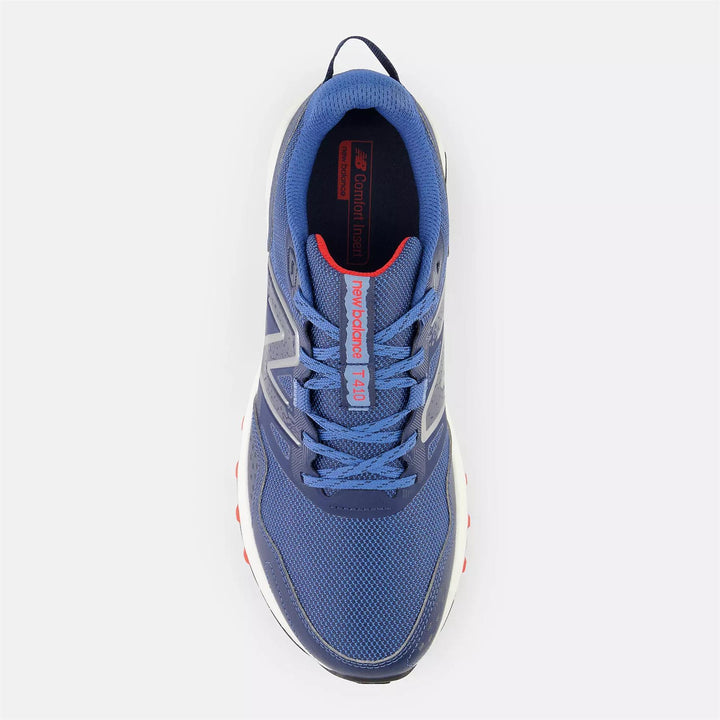 Mens Wide Fit New Balance MT410CM8 Running Trainers in Blue/White - Image 1