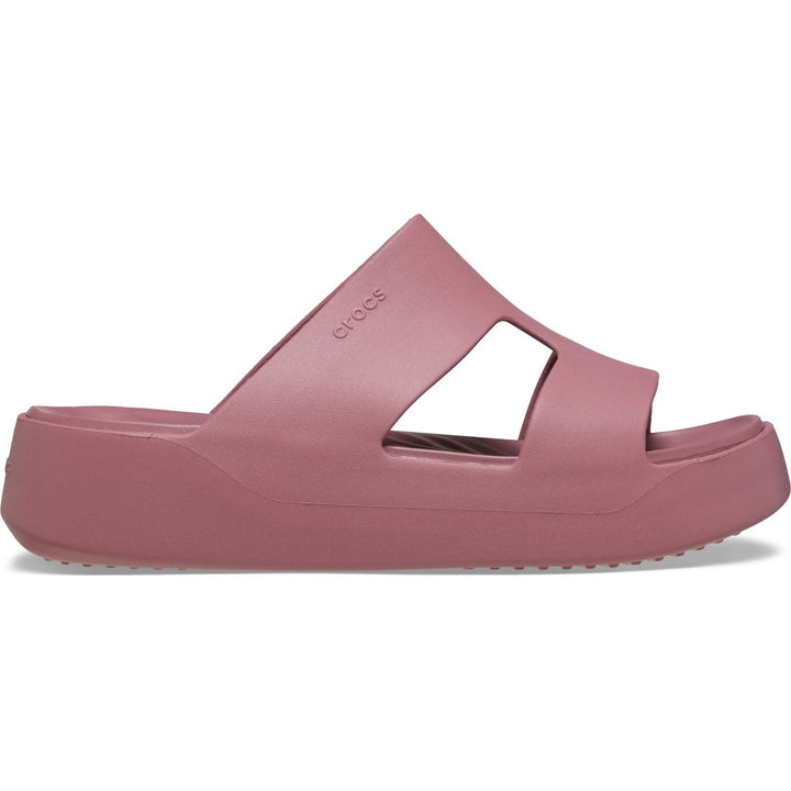 Women's Crocs 209409 Getaway Platform H-Strap Slippers in Latte - Image 1