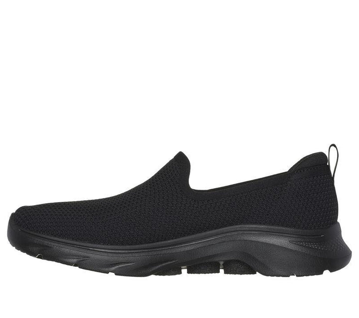 Women's Wide Fit Skechers 125218 Go Walk 7 Ivy Trainers in Black - Image 1
