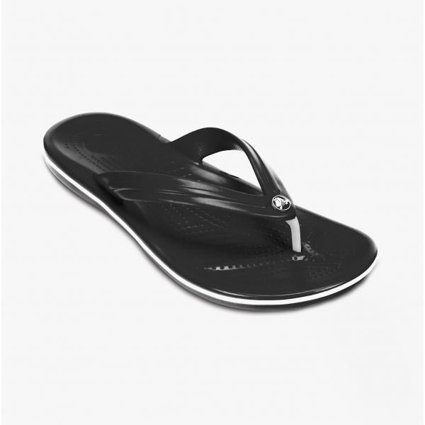 Mens Crocs 11033 Crocband Flip Flops in Black - Image 3