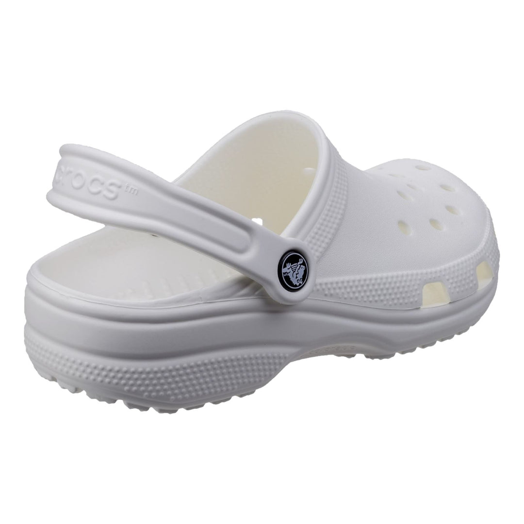 Women's Crocs 10001 Clog Sandals in White - Image 4