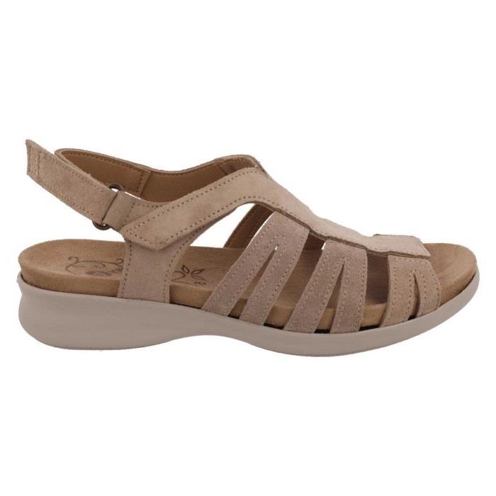 Women's Wide Fit DB Treasure Sandals in Sky Blue Leather - Image 6