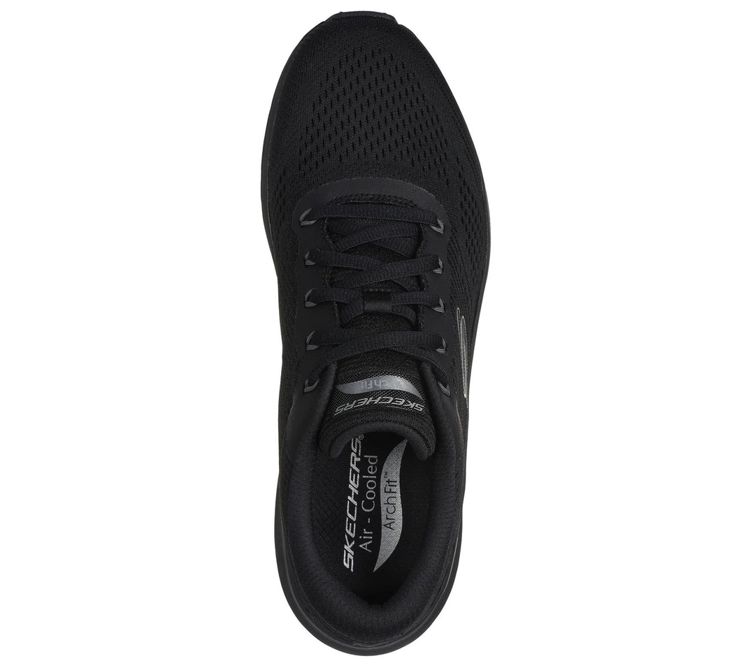 Men's Wide Fit Skechers 232700 Arch Fit 2.0 Walking Trainers in Black - Image 5