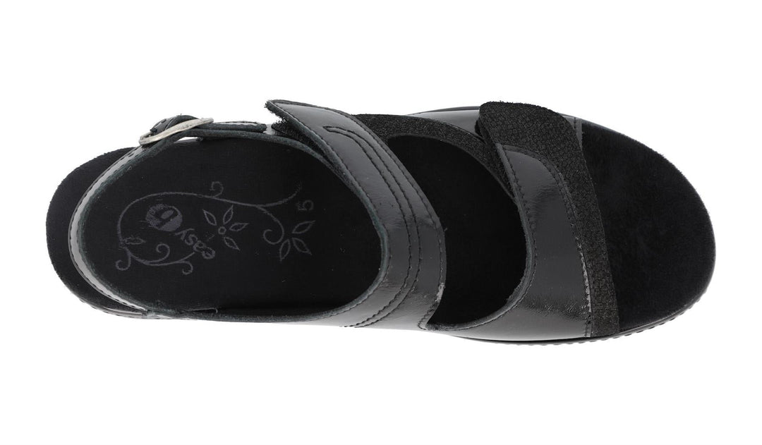 Womens Wide Fit DB Georgina Sandals in Black - Image 11