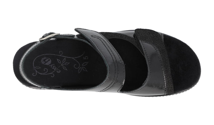 Womens Wide Fit DB Georgina Sandals in Black - Image 1