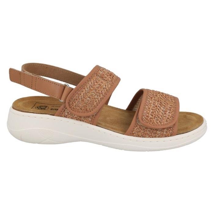 Women's Wide Fit DB Wallis Sandals in Navy Raffia - Image 7