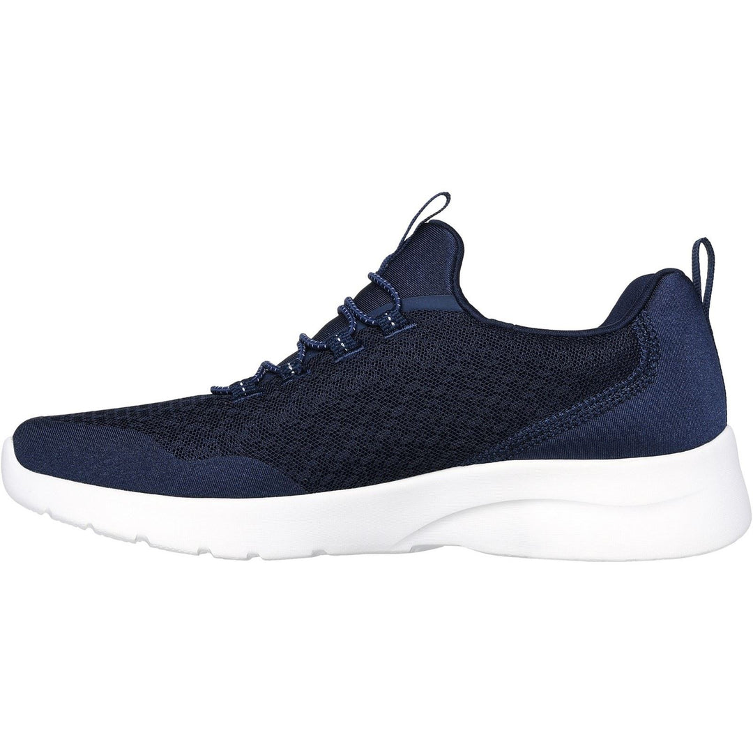 Women's Wide Fit Skechers 149657 Dynamight 2.0 Real Smooth Trainers in Navy - Image 4