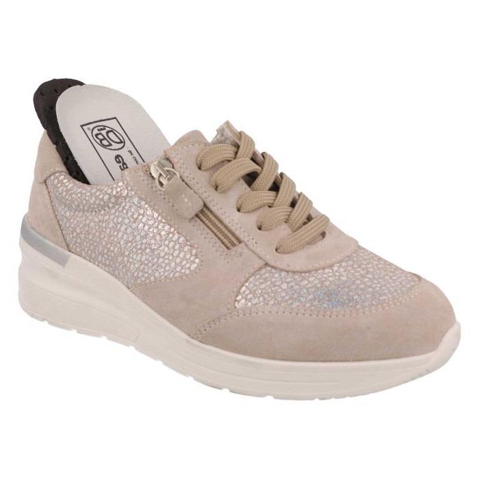 Women's Wide Fit DB Bilberry Trainers in Navy Suede - Image 1