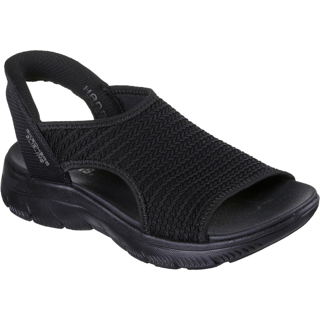 Women's Wide Fit Skechers 119519 Slip-ins Summits Sweetly Evolved Sandals in Black - Image 3