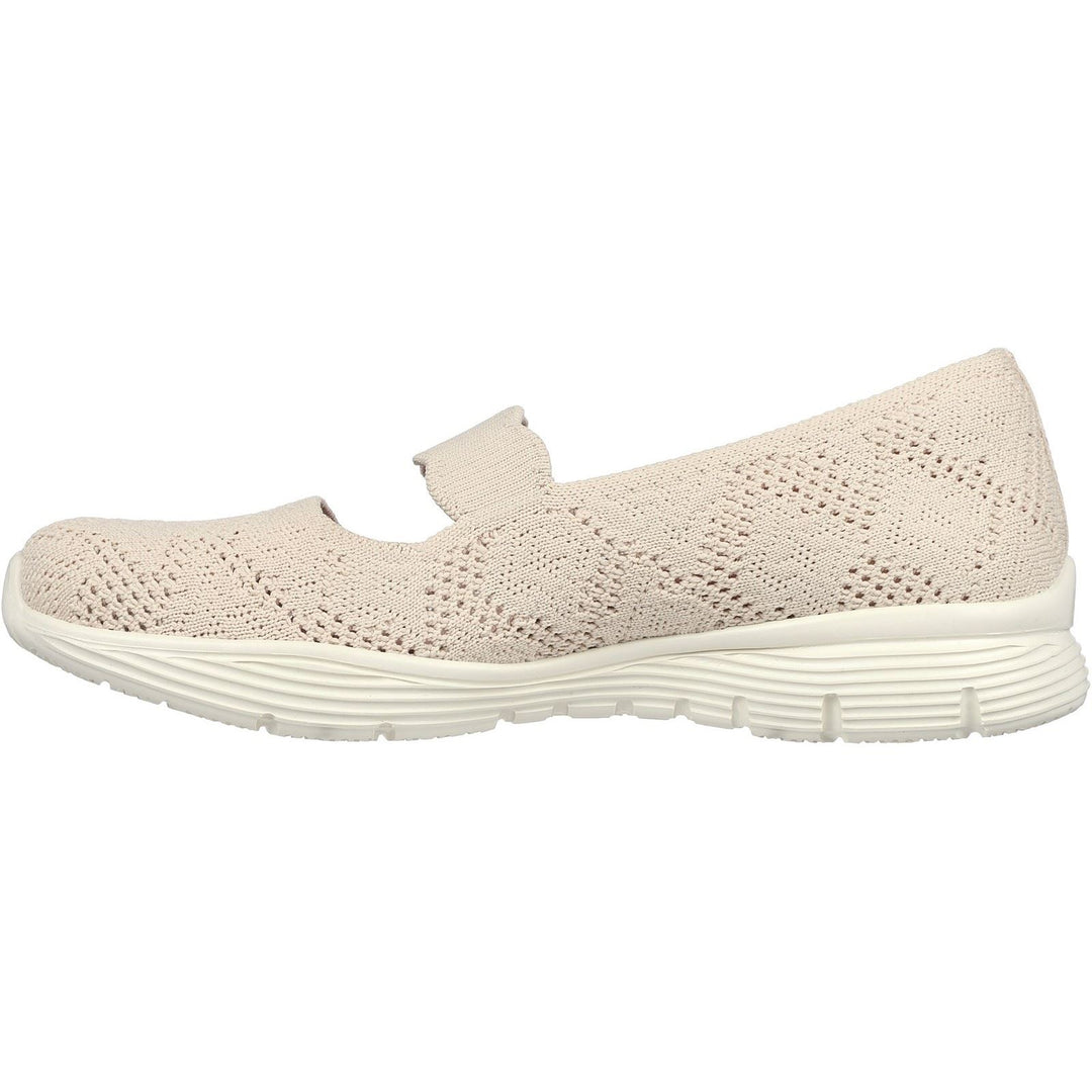 Women's Wide Fit Skechers 158110 Seager Shoes in Light Pink - Image 4