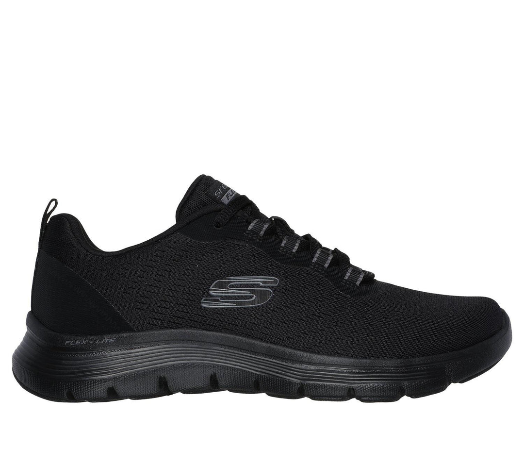 Women's Wide Fit Skechers 150201W Flex Appeal 5.0 New Path Trainers in Navy/Blue - Image 2