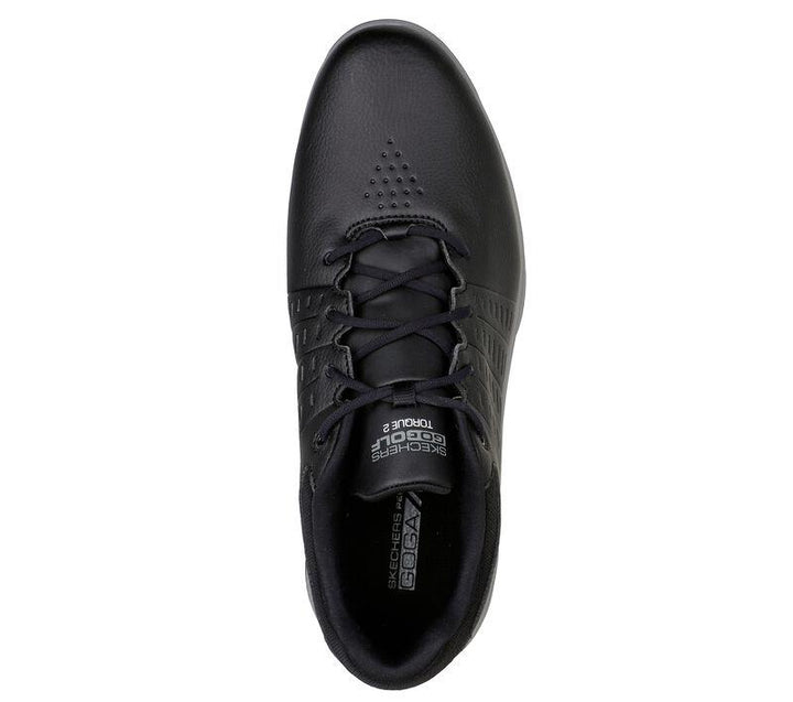 Men's Wide Fit Skechers 214027 Go Golf Torque 2 Trainers in Black/Grey - Image 1