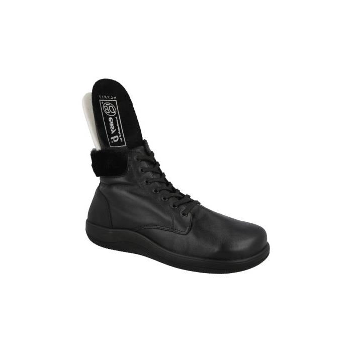 Women's Wide Fit DB Buckfast Boots in Black Leather - Image 1
