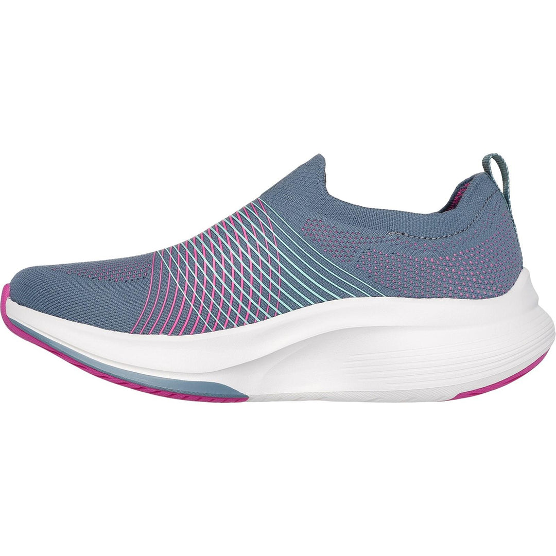 Women's Wide Fit Skechers 125052 Go Walk Max Walker Sally Trainers in Black/White - Image 9