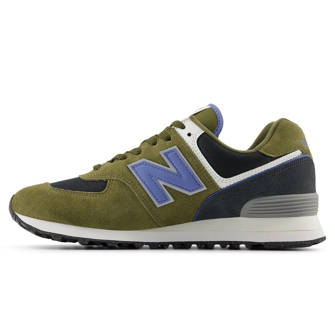 Men's Wide Fit New Balance U5743IR Green Shoes Trainers in Green - Image 3
