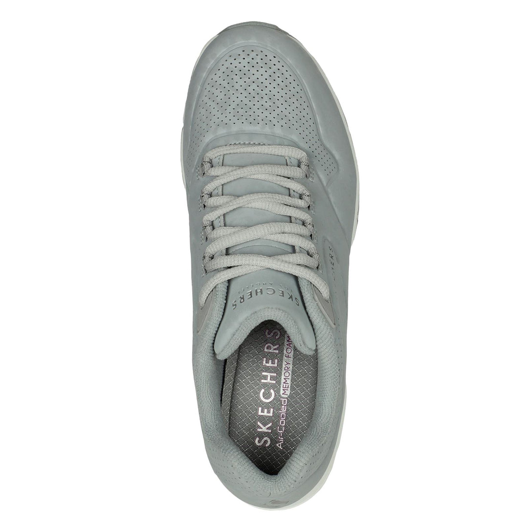 Women's Wide Fit Skechers 155642 Uno 2 In Kat Neato Trainers in Grey - Image 5