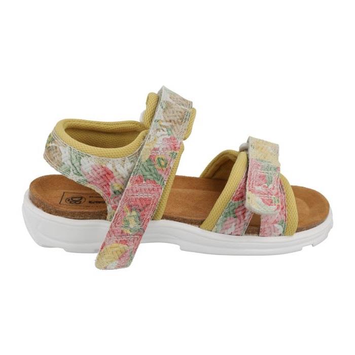 Women's Wide Fit DB Linnet Sandals in Sky Blue Floral - Image 6