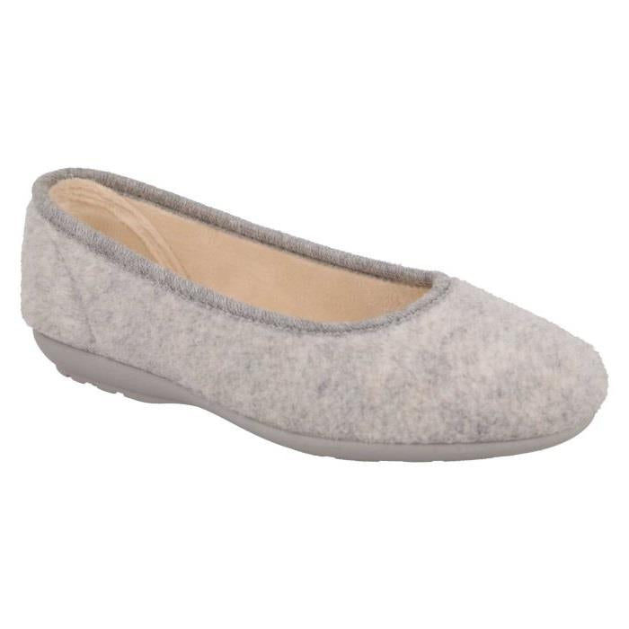 Women's Wide Fit DB Luella Pump Slippers in Mint Green Felt - Image 1