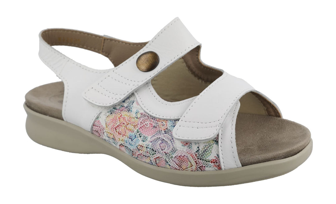 Womens Wide Fit DB Watford Sandals in Sky Blue Nubuck - Image 13