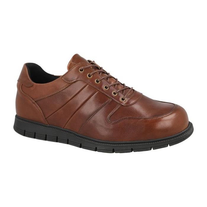 Men's Wide Fit DB Rupert Shoes in Black Leather - Image 9