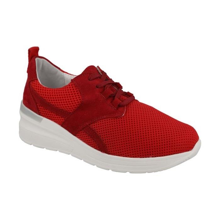 Women's Wide Fit DB Pollyanna Trainers in Grey Mesh - Image 1